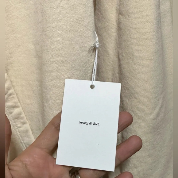 NWT Sporty & Rich X Prince Racquet and Health Club Cream Hoodie Size XS - Picture 7 of 8
